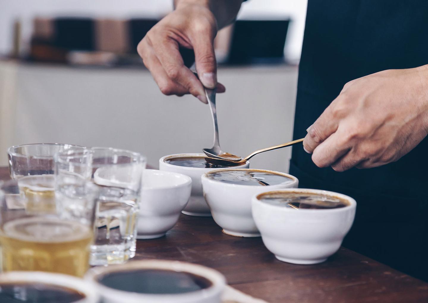 Kaffeprovning för två