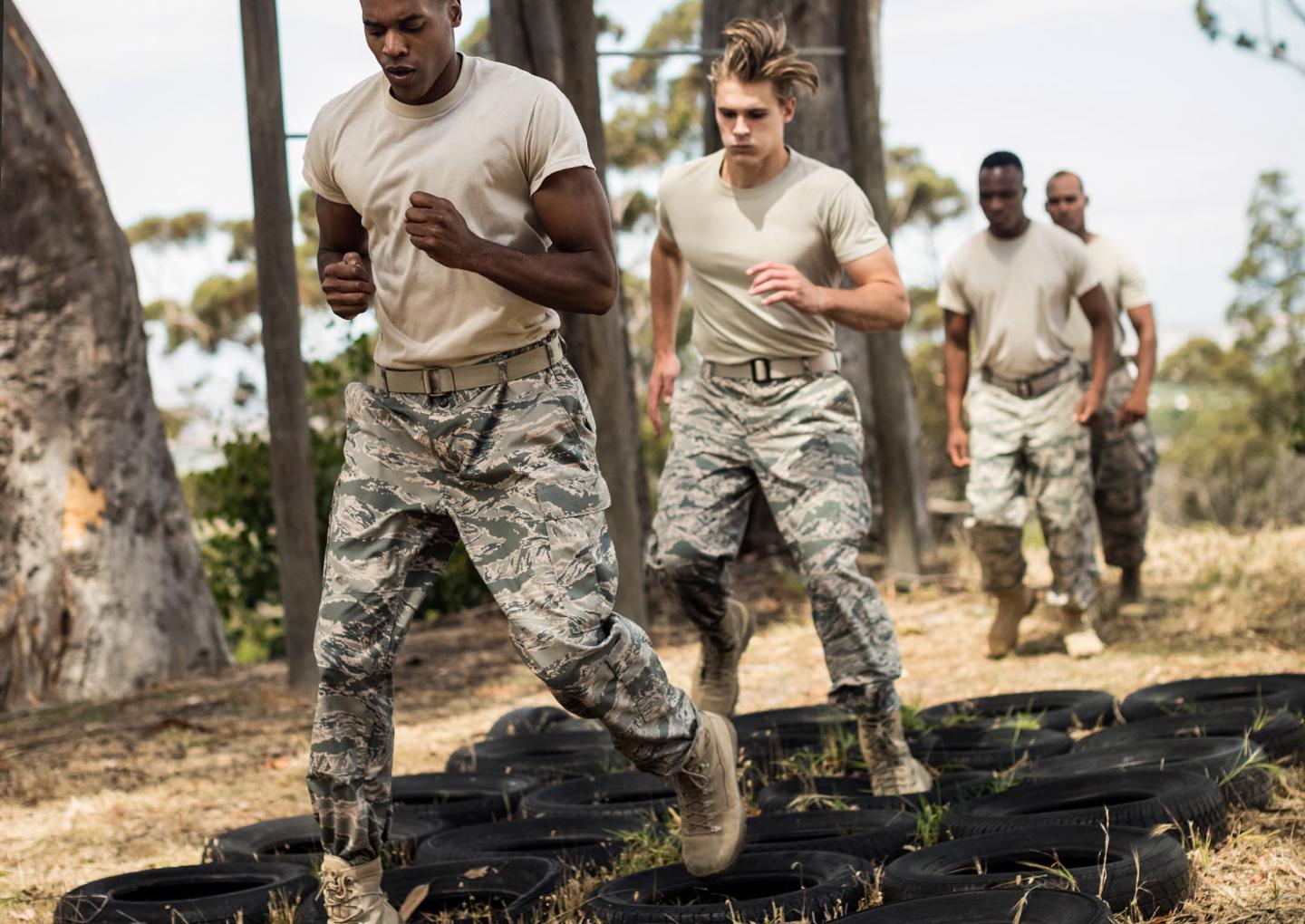 Military fitness training