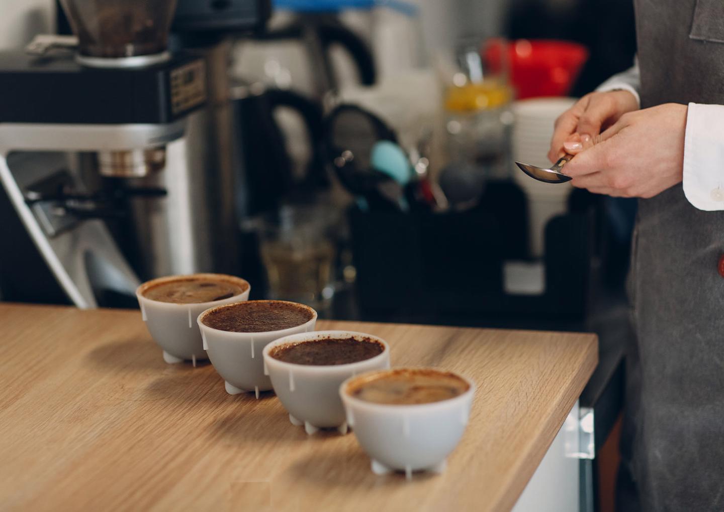 Kaffeprovning för två